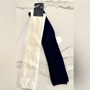 GAP Kids Navy and Ivory Knee High Socks. Shoe Size 3-4